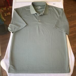 Grand Slam Golf Men’s Short Sleeve Polo Shirt Size XL, Green, Stripes